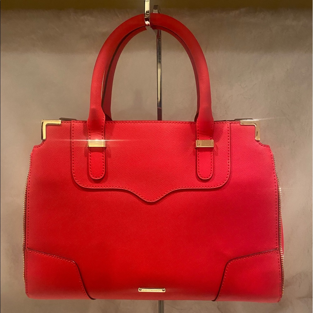 Rebecca Minkoff coral red handbag